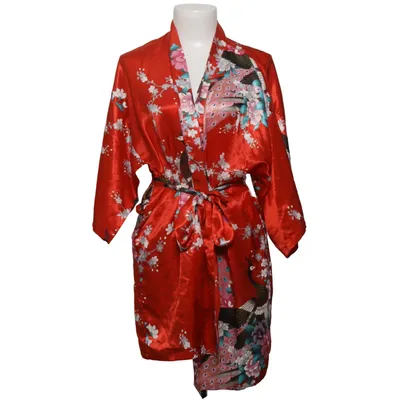 Dressing gown (Red, Multicolored) from Tian Bao Gong