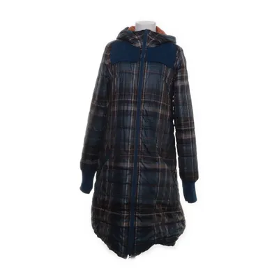 Winter coat (Blue, Brown, Multicolored) from Blutsgeschwister Cotton, Polyester, Viscose, Wool