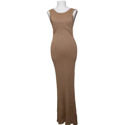 Robe longue (Beige) de Posse Fibre métallique, Polyamide, Viscose