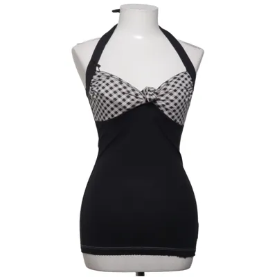 Halterneck top (Sort, Hvid) fra Vive Maria Bomuld, Modal