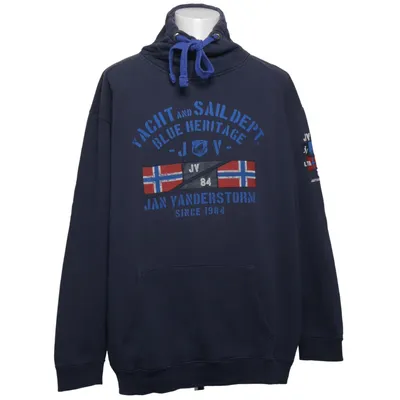 Hoodie (Blue) from Jan Vanderstorm Cotton