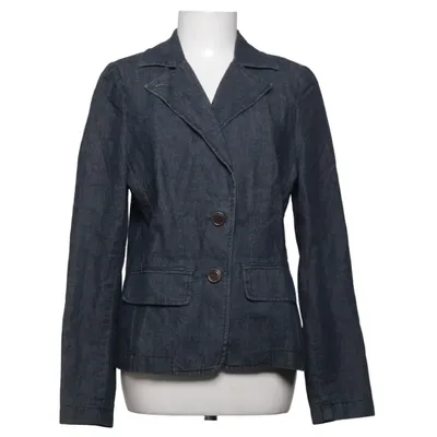 Blazer (Blau) von Prêt à Porter Baumwolle, Polyester