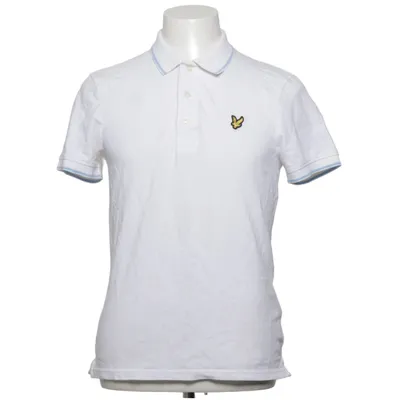 Pikétröja (Vit, Blå) från Lyle & Scott Elastan, Ekologisk bomull