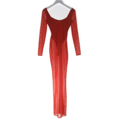 Jurk (Rood) van House of CB Elastaan, Polyamide