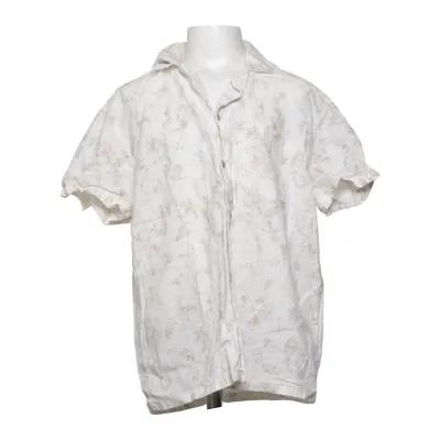 Kortärmad skjorta (Beige, Vit) från Lindex Kids Bomull, Linne