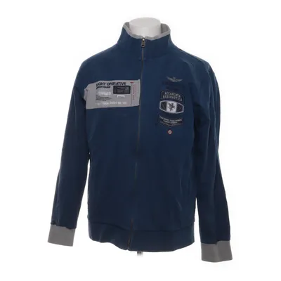 Collegetröja (Blå, Grå) från Aeronautica Militare Bomull, Elastan