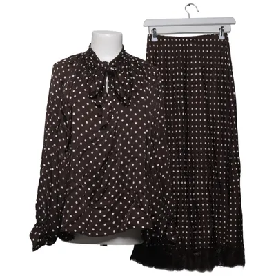 Set (Brown, White) from Sens Uniq Silk, Viscose