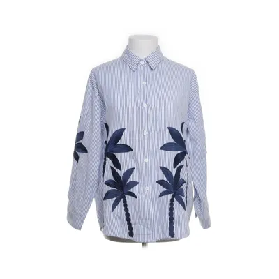 Shirt (Blue, White) from Musy Muse Cotton