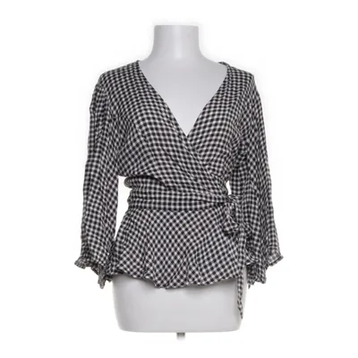 Wikkelblouse (Wit, Zwart) van Ganni Viscose