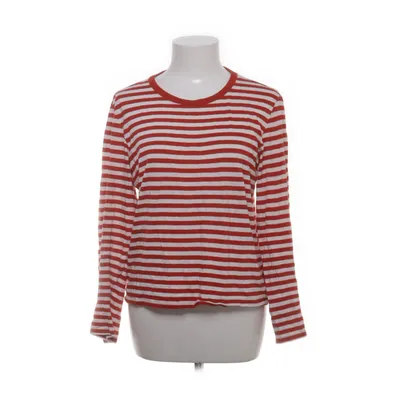 Långärmad t-shirt (Röd, Vit) från Monki Bomull, Modal