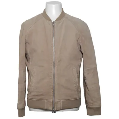 Bomberjakke (Beige) fra King x Jofama Polyester, Læder