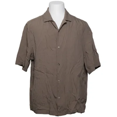 Chemise à manches courtes (Beige, Marron) de H&M Viscose, Polyamide