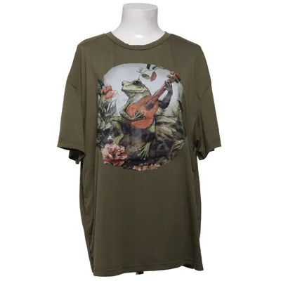 T-shirt (Groen) van Shein Curve Elastaan, Polyester