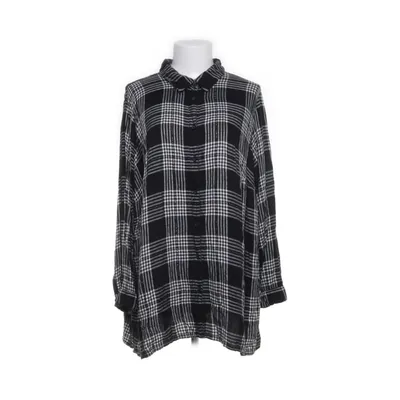Flanellen overhemd (Zwart, Wit) van Ulla Popken Viscose
