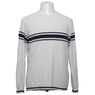 Pull-over (Blanc, Bleu) de Norse Projects Coton, Polyamide, Polyester