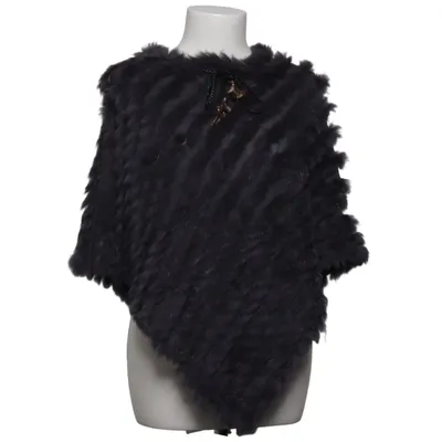 Fur poncho (Gray) from Kopenhagen by Andersen Fur