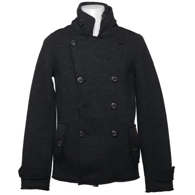 Sømandsjakke (Grå) fra Dreimaster Polyester, Uld