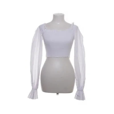 Crop top (White) from NA-KD Cotton, Polyester