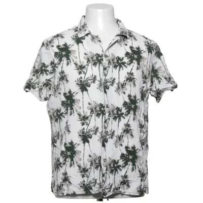 Kortärmad skjorta (Vit, Flerfärgad) från Up2Fashion Linne, Viskos