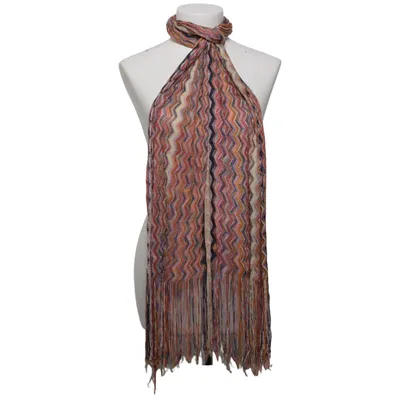 Schal (Pink, Mehrfarbig) von Missoni Acetat, Metallfaser, Viskose