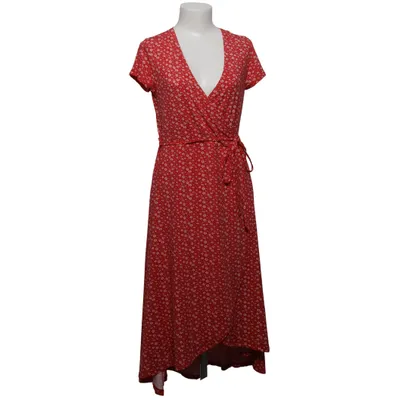 Slå-om-kjole (Rød, Hvid) fra Soul River Elastan, Polyester