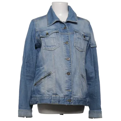 Denim jacket (Blue) from Denim Identity by Zizzi Cotton, Elastane