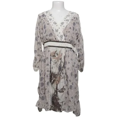 Dress (Beige, Brown) from Cream Cotton, Polyester