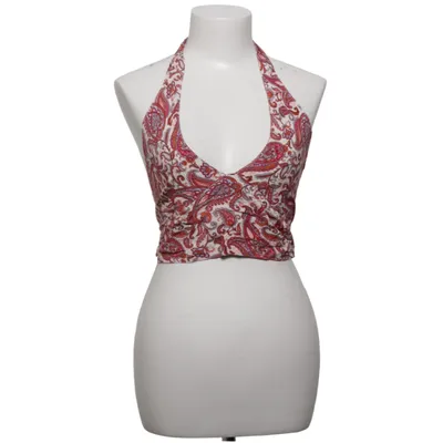 Haltertop (Wit, Rood, Lila)