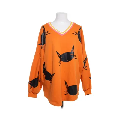 Sweatshirt (Orange, Multicolored) from Miss Goodlife Cotton
