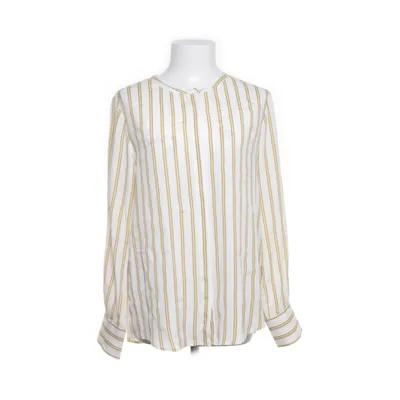 Blouse (White, Orange) from Iheart Silk, Viscose