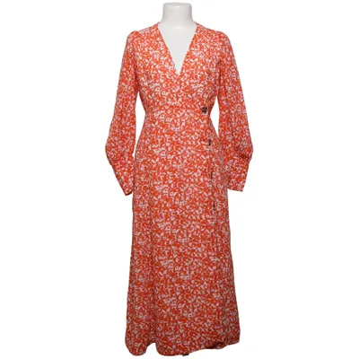 Wrap dress (Red, White) from Ganni Recycled polyester