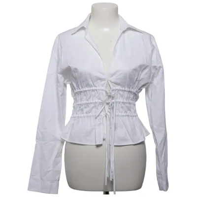 Blouse (White) from Zara Cotton
