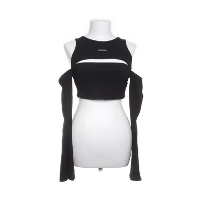 Crop top (Noir) de WRSTBHVR Viscose, Soie, Élasthane