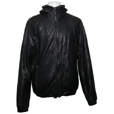 Jacket (Black) from Divided by H&M Cotton, Faux leather, Polyester