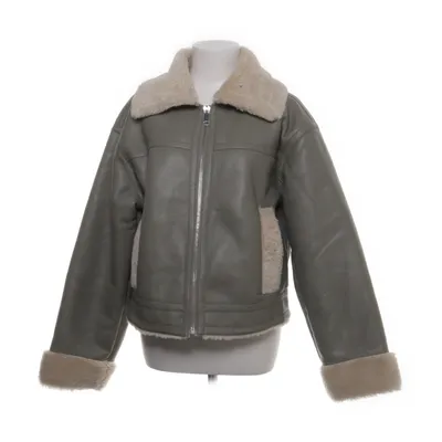 Shearlingjacka (Grå, Beige) från NA-KD Pälsimitation, Polyester