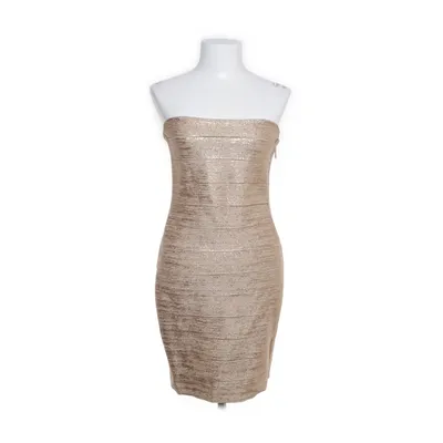 Dress (Beige, Gold) from Haute Hippie Viscose, Nylon, Elastane