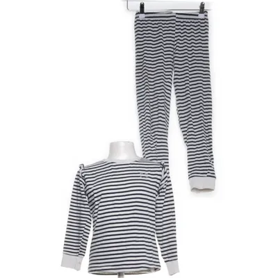 Pyjama (Wit, Blauw) van Zeeman Katoen, Elastaan