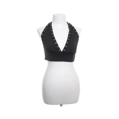 Crop top (Zwart) van Shein Elastaan, Polyester