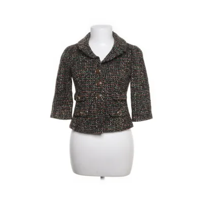 Blazer (Black, Green, White) from Ann Taylor Loft Acetate, Acrylic, Nylon, Wool