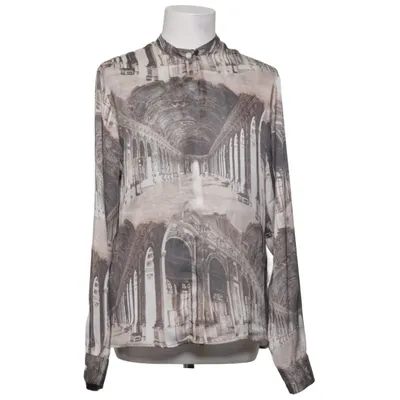 Blouse (Bruin, Beige) van Never Denim Polyester