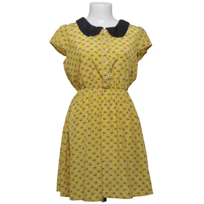 Jurk (Geel, Zwart, Meerkleurig) van Eye Candy Viscose