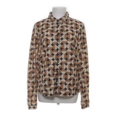 Shirt (Beige, Multicolored) from Lala Elastane, Metallic fiber, Polyester