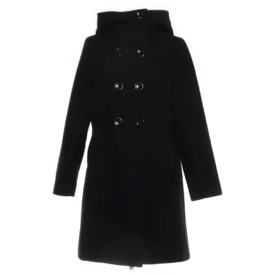 Coat (Black) from Femmes Je Vous Aime Elastane, Polyester, Viscose