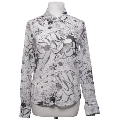 Blouse (White, Black) from Yoors Polyester