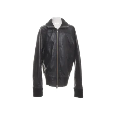 Leren jack (Zwart) van JC Polyester, Leer