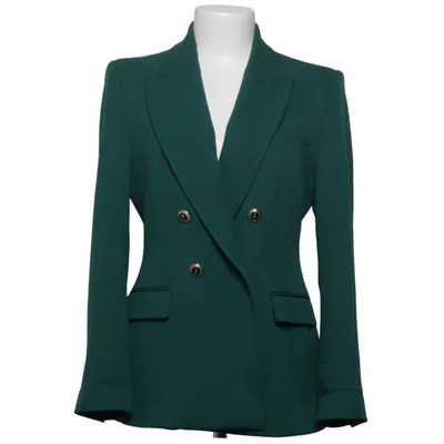 Blazer (Groen) van Zara Acetaat, Elastaan