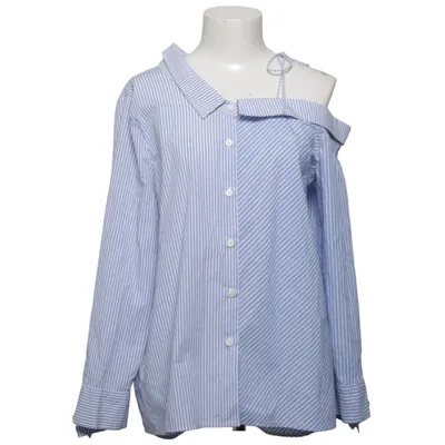 Bluse (Blau, Weiß) von Sleek Atelier Baumwolle