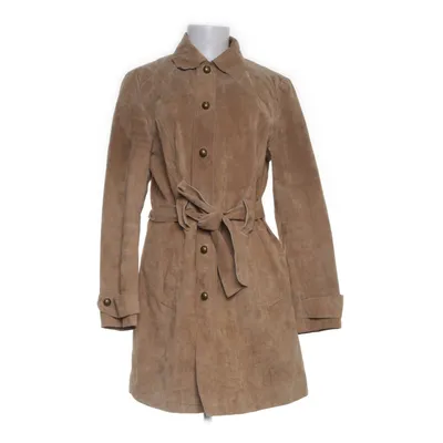 Leren jas (Beige) van ESPRIT Polyester, Leer