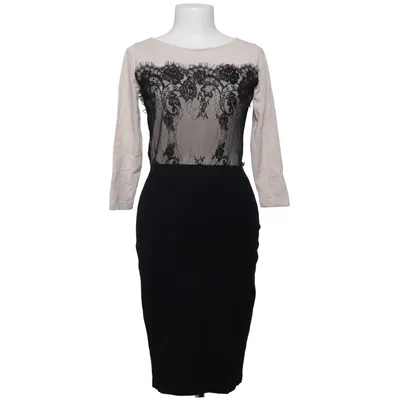 Jurk (Zwart, Beige) van Monton Elastaan, Polyamide, Viscose