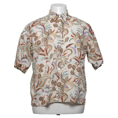 Chemise à manches courtes (Blanc, Multicolore) de Caliban Coton